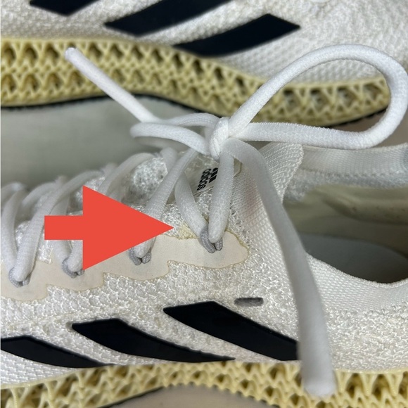 Adidas 4D Run 1.0 White/Black Men’s 7.5 — 3D‑printed lattice midsole RARE - Picture 9 of 9